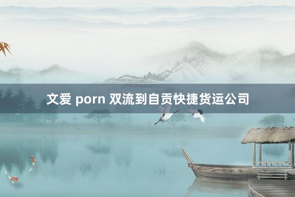 文爱 porn 双流到自贡快捷货运公司