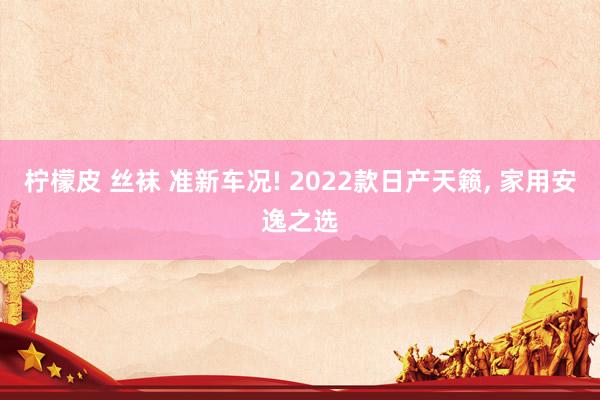 柠檬皮 丝袜 准新车况! 2022款日产天籁, 家用安逸之选